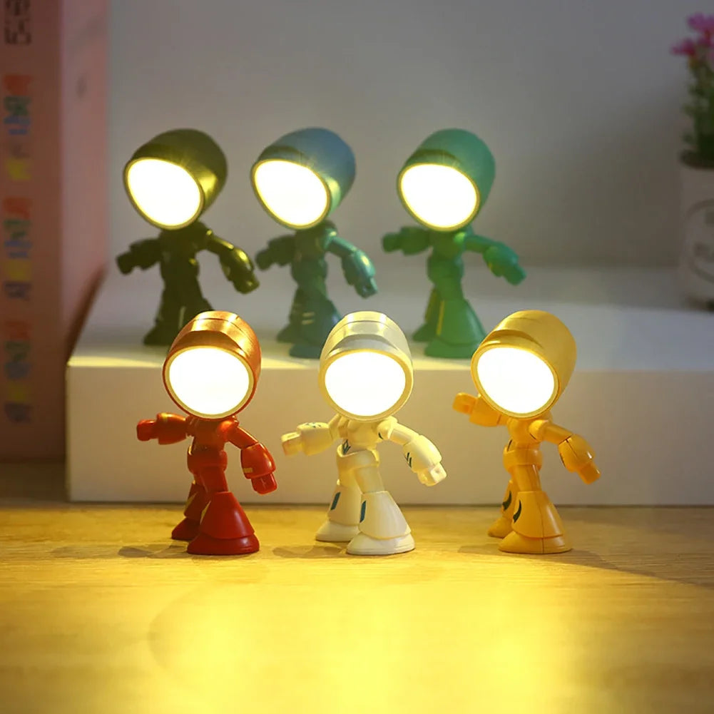 Mini Night Light LED Cartoon Hero Police Desk Lamp for Kids